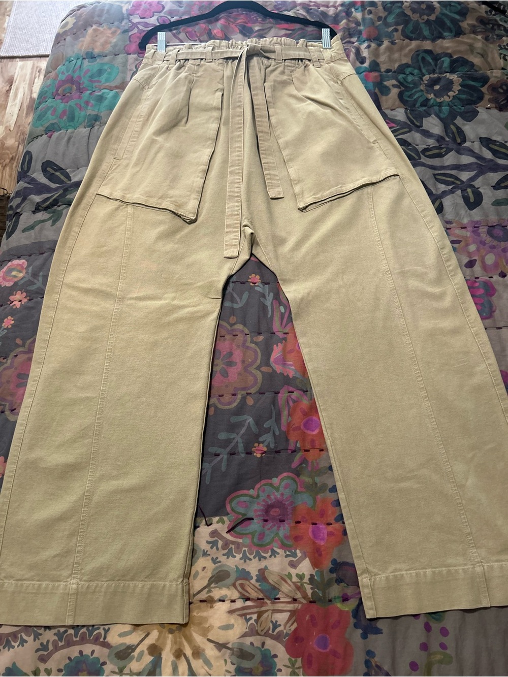 Free People Harem High Waist Cargo Pants - Taupe/khaki